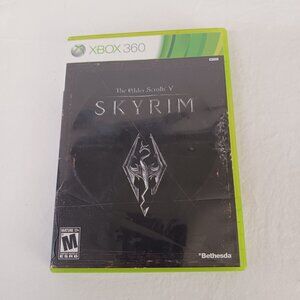 Skyrim The Elder Scrolls V X-Box 360 Video Game M 17+ Bethesda Fantasy Microsoft